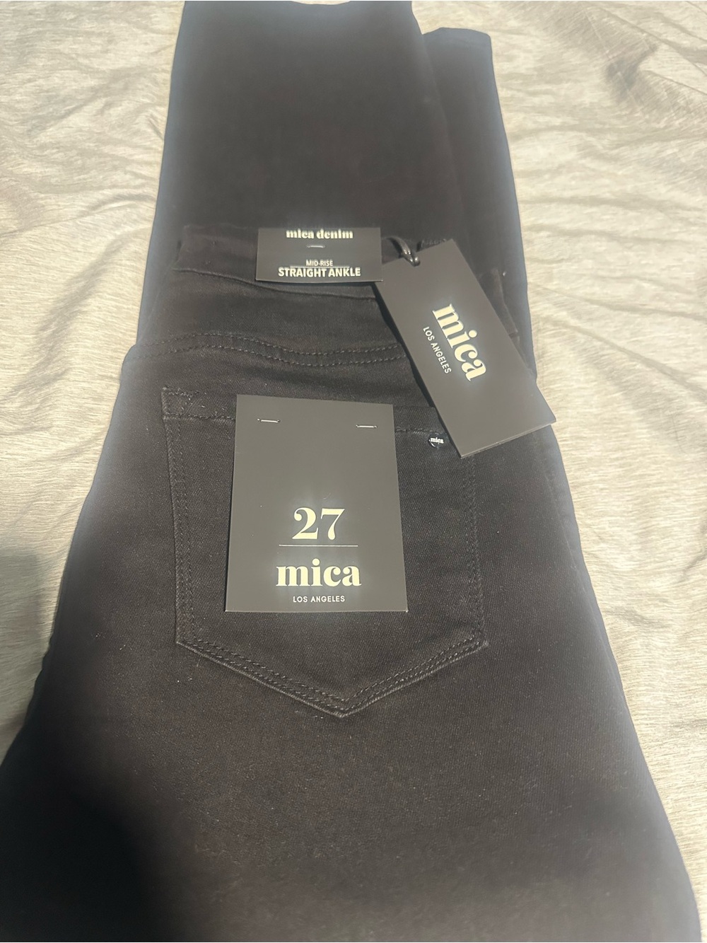 Los Angeles mica Women’s Straight Ankle Jeans - Black